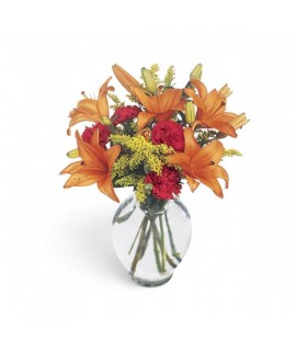 Le bouquet Tigresse dans un vase